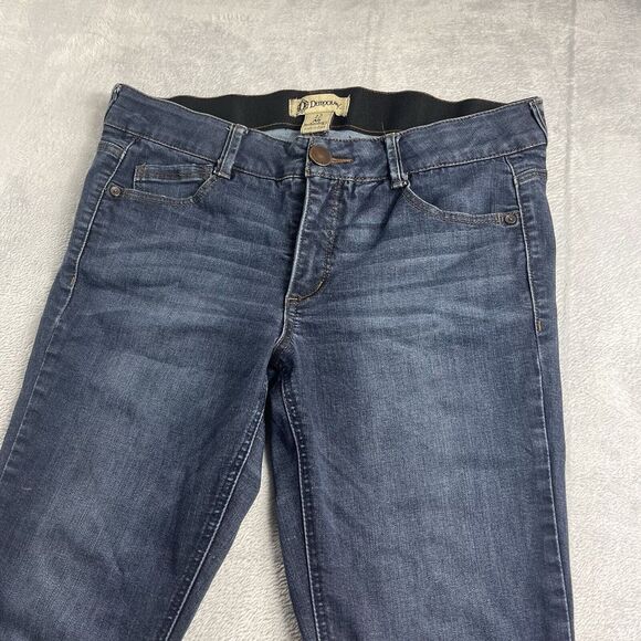 Democracy Women Jeans Sz 12 Blue Denim Boot Cut AB Technology Dark Wash Stretch - Picture 2 of 10
